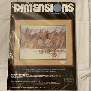 Dimensions No Count Cross Stitch Kit Waiting for Spring